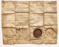 Urkunde einer Schenkung Heinrichs II. an die Reichsabtei Burtscheid vom 21. Januar 1018